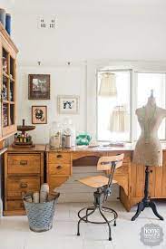 French Accent An Elegant Home Celebrating Personal Style Vintage Sewing Rooms Sewing Room Inspiration Sewing Room Design
