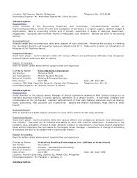 Job description — finance officer note : Curriculum Vitae Of Lorenzo Tion Tan