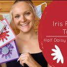 Tarjeta de Corazon en Doblado iris