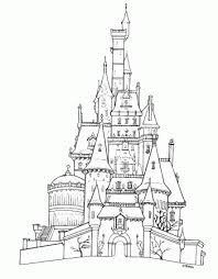 Die Schone Und Das Biest Kinder Malvorlagentv Com Schlosszeichnung Die Schone Und Das Biest Malvorlage Prinzessin