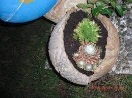 Schöner gartenhänger aus beton, zum bepflanzen mit schwarzer vogeldeco. Beton Giessen Diy Anleitung Pflanzkugeln Selber Formen Bachlauf Selber Bauen Pflanzen Betonkugel Selber Machen