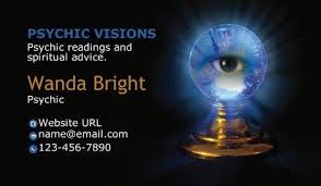 General Psychic Business Cards Psychic Business Cards Premium Business Cards Business Card Template Design