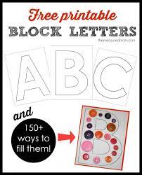 Large alphabet letters to print. Uppercase Block Letters The Measured Mom