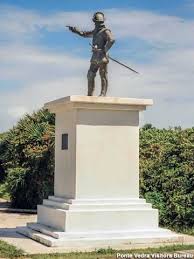 This memorial to puerto rico's conqueror is located in the plaza de san josem, which overlooks el morro fortress. Ponce De Leon Statue Ponte Vedra Beach Florida