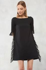 Siyah Kollari Ve Yanlari Puskullu Elbise Mlwaw17bb6369 Moda Stilleri Elbise Moda