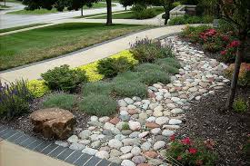 Dry Creek Beds Olathe Kansas Ks Landscaping With Rocks Front Yard Landscaping Dry Creek Bed
