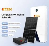 Ceegsun 5KW Hybrid Off-Grid/On-Grid Solar Kit With Battery ...