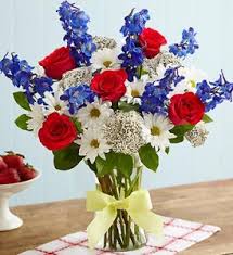 Artificial flowers, plants and trees. Red White And Bloom 4th Of July Flowers Petal Talk