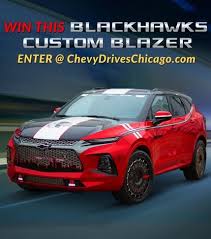 The 2019 chevrolet blazer comes standard with a fwd drivetrain. Blackhawks Chevrolet Blazer Giveaway Chevy Drives Chicago