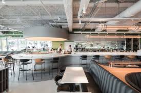 Alain Ducasse Brasserie Champeaux Paris Paris Restaurants Kitchen Interior Cafe Design