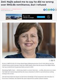 Zeti akhtar aziz, bank negara malaysia: So Zeti Aziz Lied In July 2018 After All Malaysia Today