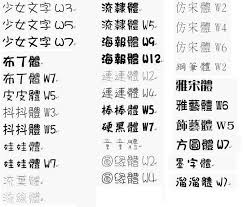 集合帖 中文字型網站集合
