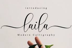 The spacing between each letter also makes it easier to read than some of the other calligraphy fonts. Download Laila Modern Calligraphy Font Otf Ttf