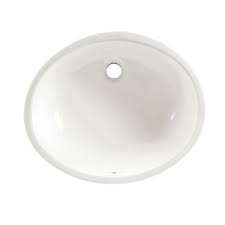 Typically, wall mounted sinks and undermount sinks are made of ceramic. American Standard 0495 221 020 White Ovalyn 15 Undermount Porcelain Bathroom Sink Faucetdirect Com
