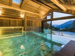 Location Vacances Chalet Le Grand Bornand Piscine Chalet Des Envers Piscine Interieure Sauna Maison Piscine Interieure Grange