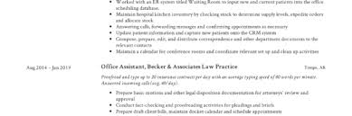 office assistant resume + writing guide