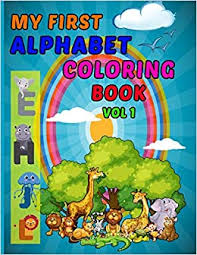 Find vector kids font stock images in hd and millions of other. My First Alphabet Coloring Book Vol 1 Creative Funny Alphabet Animals Coloring Book For Kids With Image Size 8 5 X 11 Art James Carter 9798686245822 Amazon Com Books
