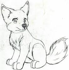 My Drawings Animal Drawings Sketches Cute Wolf Drawings Puppy Sketch