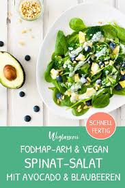 Spinat Brokkoli Salat Mit Heidelbeeren Und Avocado Rezept Babyspinat Salat Brokkoli Salate Spinat