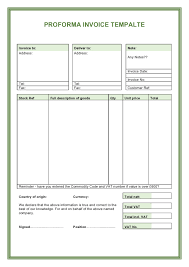 30 Free Proforma Invoice Templates Excel Word Pdf Templatearchive