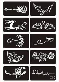 70pcs Small Glitter Tattoo Stencil Woman Girl Kids Cute Drawing Template Flower Butterfly Cartoon Airbru Tattoo Stencils Glitter Tattoo Glitter Tattoo Stencils