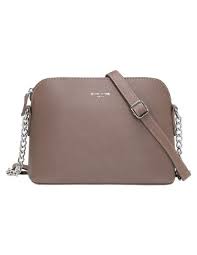 Achetez les sac à bandoulière en chaîne de couleur beige tommy hilfiger. David Jones Petit Sac Bandouliere Saffiano Chaines Femme