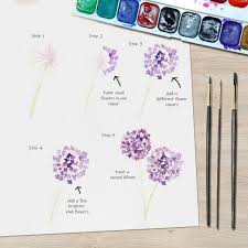I have tested many of them and created swatches as seen on the right. Allium Floral Watercolor Tutorial How To Paint A Piece Of Watercolor Art Art On Cut Out Keep