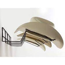 Cowboy Hat Rack Coated Wire Black