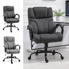 Having a chair that's comfortable and supportive, is essential to your work performance. Vinsetto Swivel Big Tall Office Computer Desk Chair W 5 Univeral Wheels Ebay