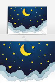 Sebuah foto permukaan bulan dianggap oleh sebagian orang membuktikan bahwa bulan telah terbelah. Langit Malam Dengan Bintang Dan Bulan Elemen Grafis Templat Ai Unduhan Gratis Pikbest