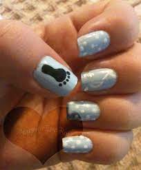 Happilyeverose Nails Makeup Beauty Mommy Baby Shower Nails Nails Baby Boy Nails