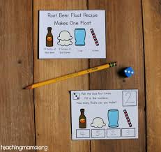 If you want the card to float just in the air and spin and move around buy some invisible thread and magicians wax from your local magic shop or from ellusionist.com if you just want the card. Root Beer Float Math Cards Teaching Mama