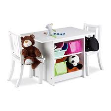 Delta children kids' table and chair set 4 chairs included. Buy Relaxdays Children S Table And Chair Set Albus With Storage Space 1 Table 2 Chairs Kid S Table Set For Boys And Girls White Wood Online In Uae B01nahdsk1