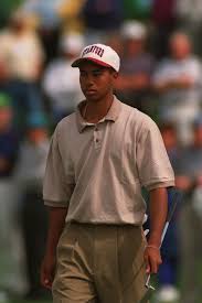 Masters Photos Of Tiger Woods Throughout The Years At Augusta Tiger Woods Mens Tops Pga Tour Golf