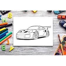 Free and easy car coloring pages game for kids. Buy Race Cars Coloring Book A Collection Of 40 Cool Sports Cars Supercars And Fast Road Cars Relaxation Coloring Pages For Kids Adults Boys And Car Lovers Top Cars Coloring Book