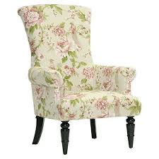 Kismet Arm Chair Floral Accent Chair Red Accent Chair Fabric Accent Chair