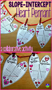 Graphing Linear Equations Valentine S Day Algebra Activity Algebra Activities Math Classroom Decorations Graphing Linear Equations