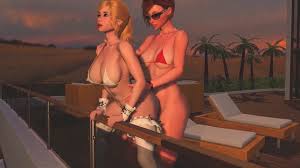 Futa redhead shemale fucks blonde tranny anal sex, 3d futanari cartoon  porno on the sunset futanari futa shemale dickgirl