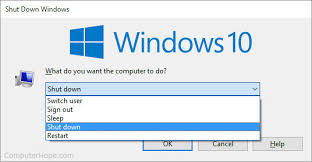 how to shut down a computer