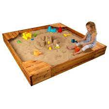 Kidkraft Backyard Sandbox Honey Walmart Com In 2021 Backyard Sandbox Diy Kids Playground Kids Sandbox