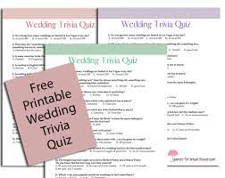 What dollar amount is proper for a wedding gift? Free Printable Wedding Trivia Quiz