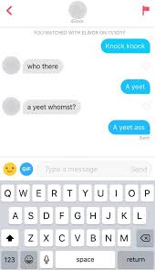 Here are 17 funny ones that work (almost) every time. How To Send Message In Tinder Knock Knock Whos There Pick Up Lines The Void Production