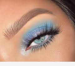 light blue eye makeup amazing