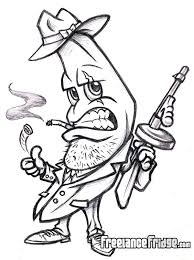 Critique groups or feedback groups : Funny Gangster Banana Cartoon Drawing Cartoon Drawings Funny Cartoon Drawings Cartoon Girl Drawing