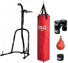 Everlast Heavy Punching Bag 70lb 2 Station Boxing Stand Speed Gloves Mma Box Kit Boxing Bags Martial Arts Punching Bag Heavy Punching Bag