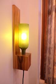 Frosted Wine Bottle Wall Light Lamp Bedside Wooden Light Etsy In 2020 Wine Bottle Wall Wine Bottle Lamp Wall Lamps Diy