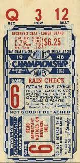 1946 St Louis Cardinals World Series Ticket Print Vintage Etsy In 2021 Ticket Design Vintage Ticket Baseball Posters