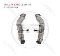High Quality Downpipe For Alfa Romeo Giulia 2.9T Stainless Steel Exhaust  System Heat Shield High Flow Performance Racing Pipe HM - AliExpress