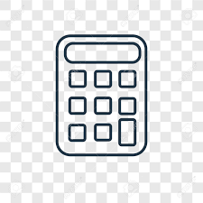 Corporation for public broadcasting logo png calculator png calculator icon png. Calculator Concept Vector Linear Icon Isolated On Transparent Royalty Free Cliparts Vectors And Stock Illustration Image 113554339