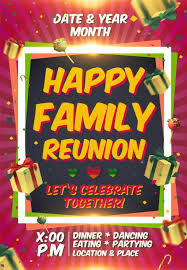 Video conference family reunion checklists templates ebook and worksheets themes activities and ideas. Family Reunion 10 Templates Easy To Customize Download And Print Demplates